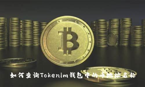 如何查询Tokenim钱包中的币地址名称
