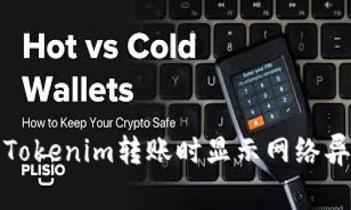 如何解决Tokenim转账时显示网络异常的问题