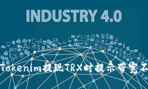 如何解决Tokenim提现TRX时提示带宽不足的问题