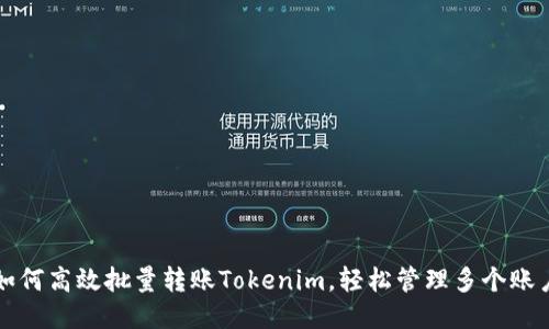 如何高效批量转账Tokenim,轻松管理多个账户